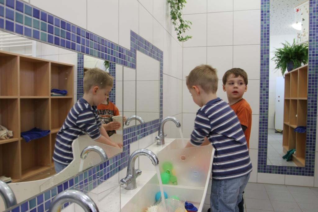 Waschrinnen für Kindergarten, Kita und Schule