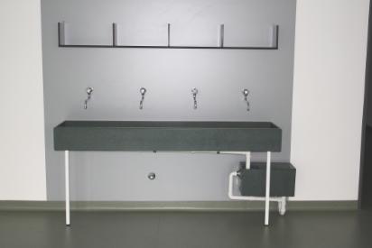 Waschrinnen, Waschtischanlagen und Wickeltische für Kindergarten, Kita + Krippe Waschrinnen, Waschtischanlagen und Wickeltische für Kindergarten, Kita + Krippe